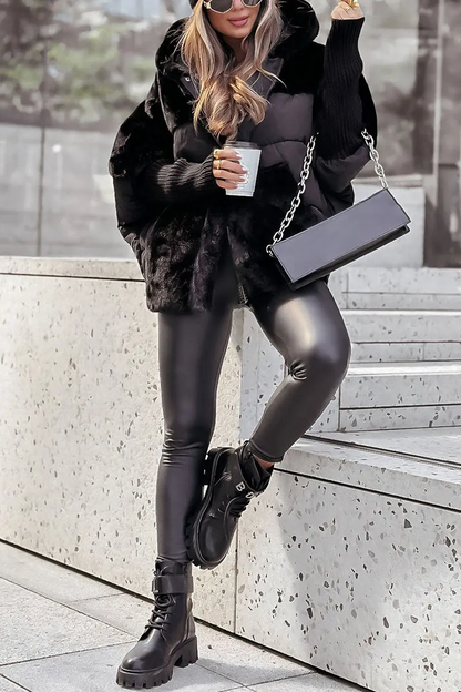 Emilia | Damska Kurtka z Kapturem typu Bomberka | Modny i Wygodny Krój