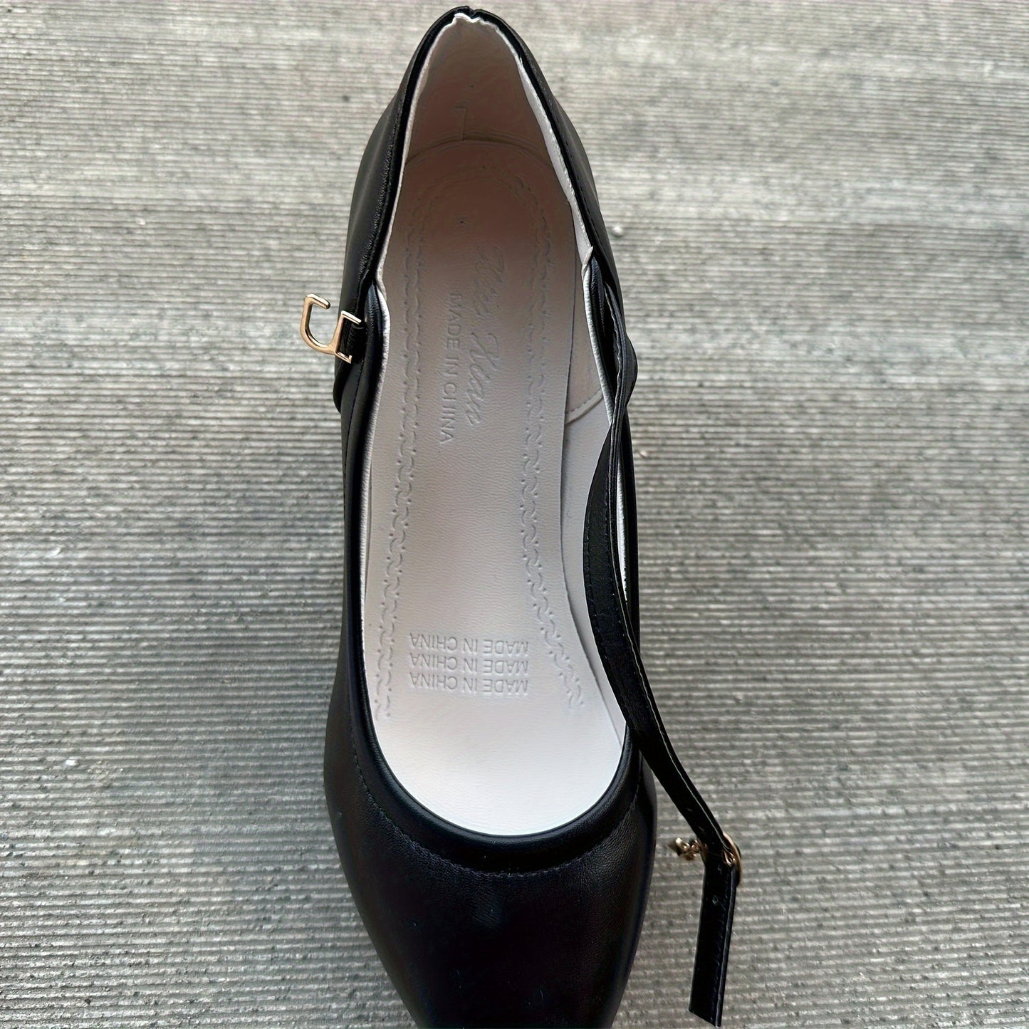 Emilia | Buty damska na platformie | Pasek w stylu Mary Jane