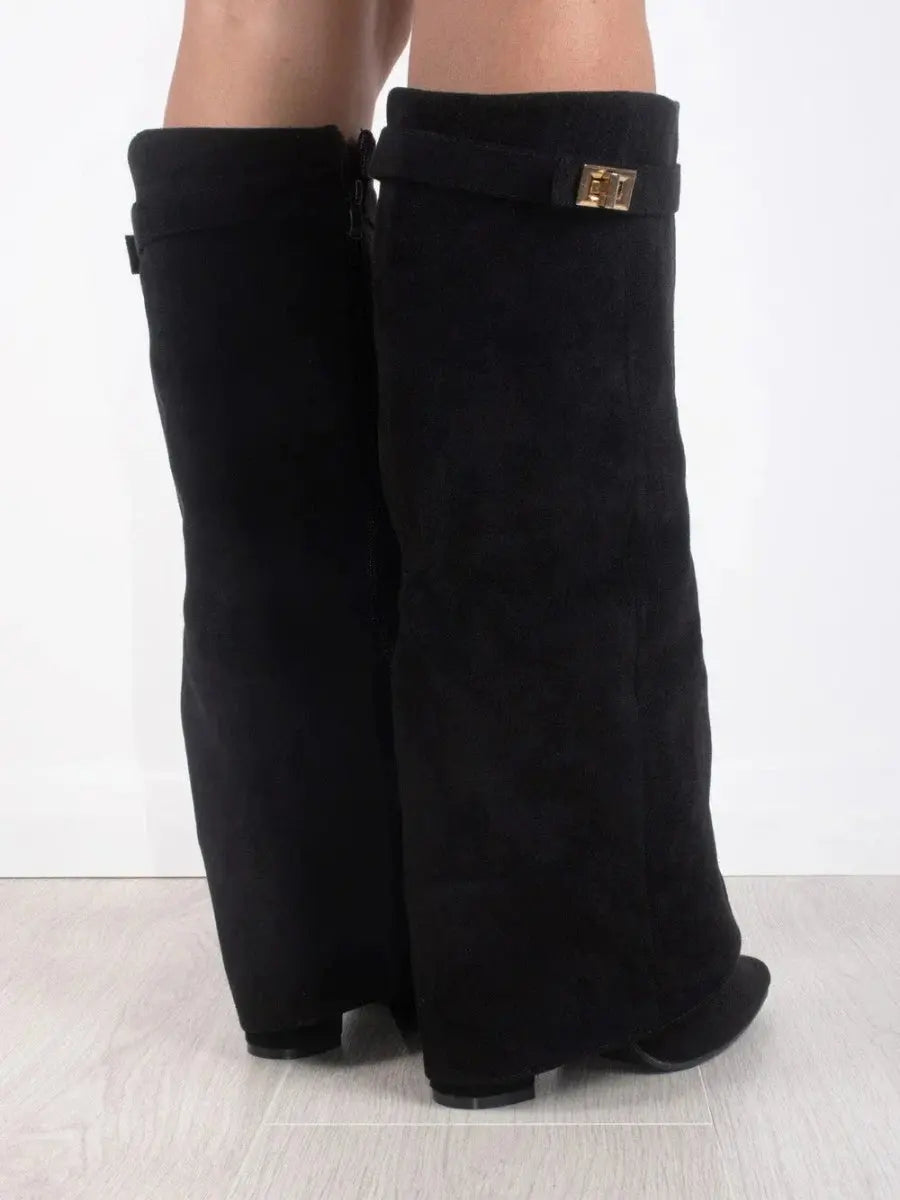 Wysokie Botki z Eleganckim Obcasem dla Kobiet