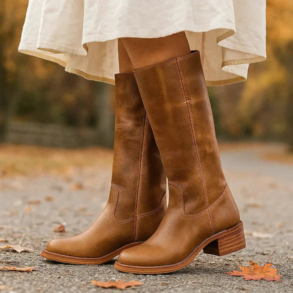 Maja | Eleganckie Długie Botki Damskie – Komfort i Styl na Każdą Okazję