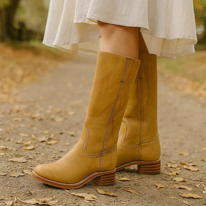 Maja | Eleganckie Długie Botki Damskie – Komfort i Styl na Każdą Okazję