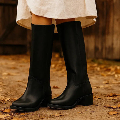 Maja | Eleganckie Długie Botki Damskie – Komfort i Styl na Każdą Okazję