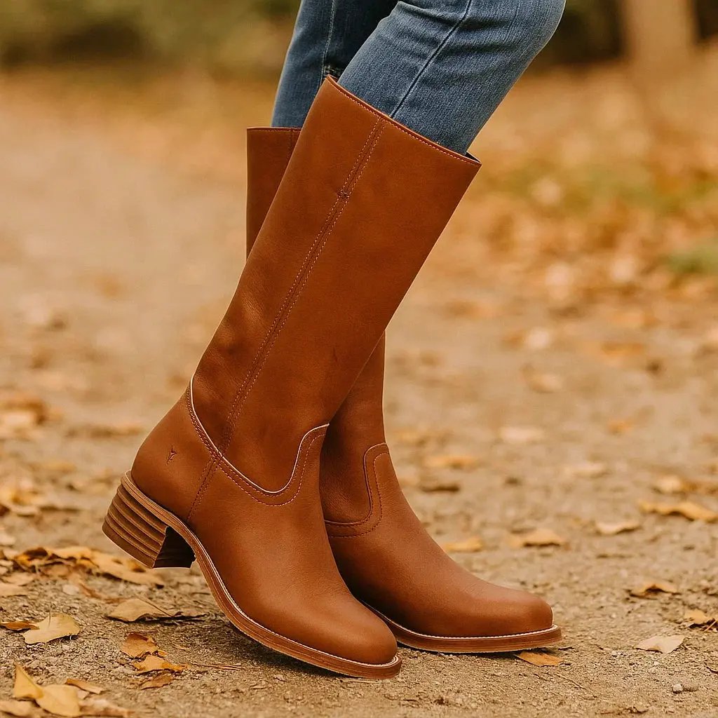 Maja | Eleganckie Długie Botki Damskie – Komfort i Styl na Każdą Okazję
