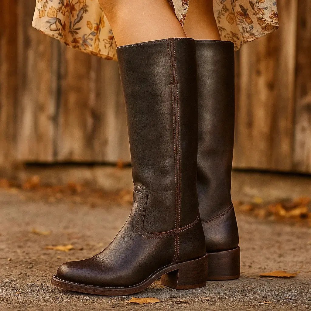 Maja | Eleganckie Długie Botki Damskie – Komfort i Styl na Każdą Okazję