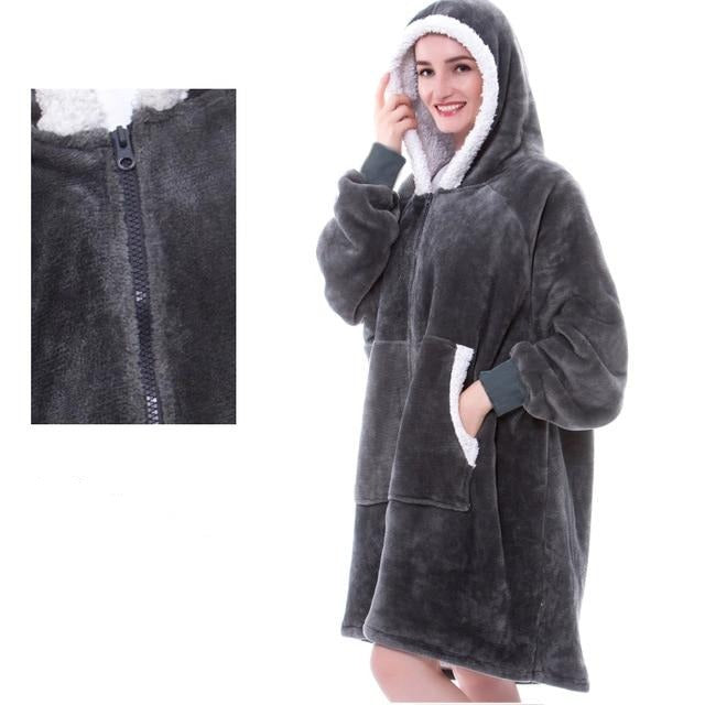 Emilia | Bluza-Koc z kapturem Oversized