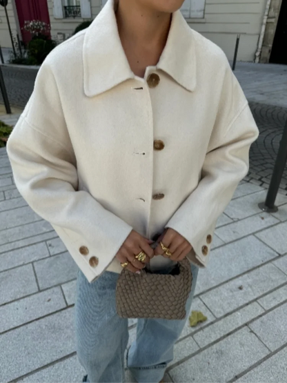 Anna | Damska przycięta kurtka | Luźny krój