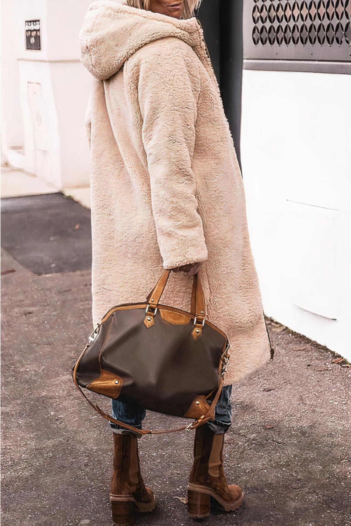 Długa Ogrzewana Parka Damska