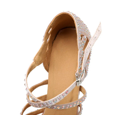 Maja | Złote Buty Taneczne Damskie – Eleganckie i Komfortowe dla Tańca Towarzyskiego i Latino