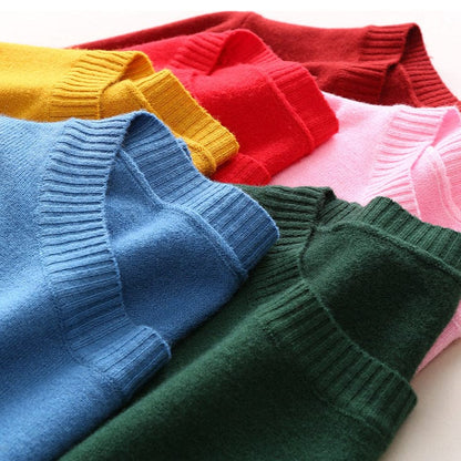 Anna | Damska sweter z okrągłym dekoltem | Długi rękaw