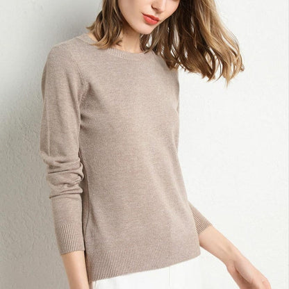 Anna | Damska sweter z okrągłym dekoltem | Długi rękaw